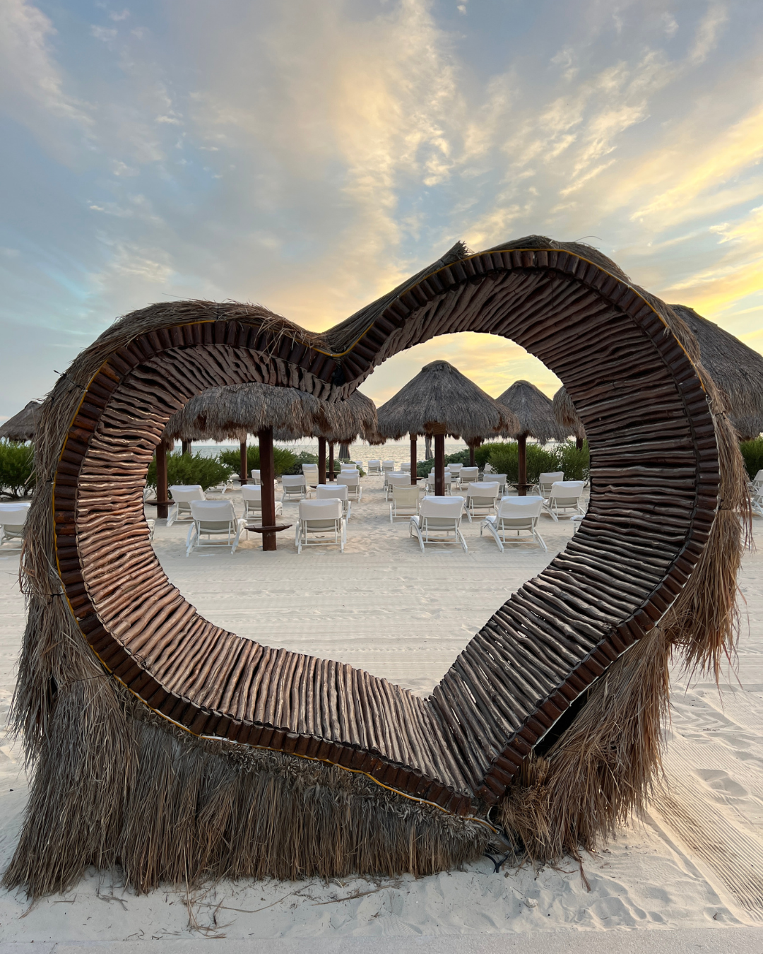 heart on a beach